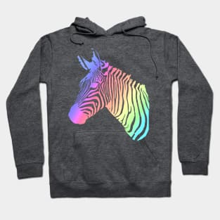 Pastel Zebra Profile Hoodie